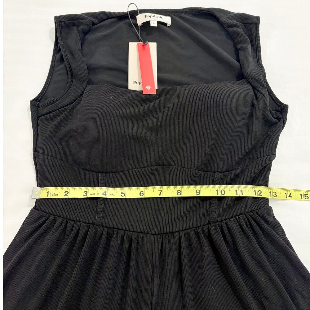 Popilush Shapewear Tummy Control Wide Leg Jumpsuit - Picture 9 of 12